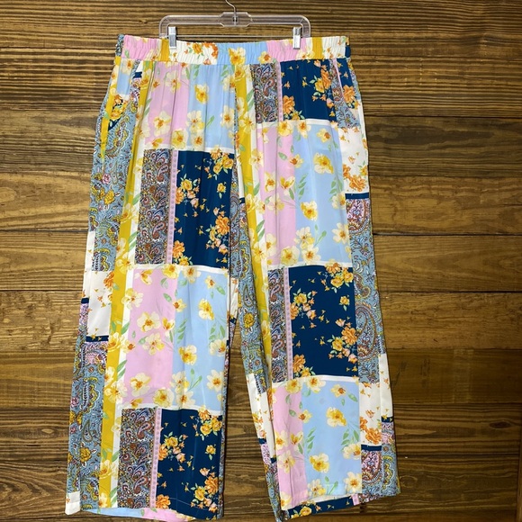 Cato Women's Clearwater Wide Leg Print Pants - Picture 4 of 12